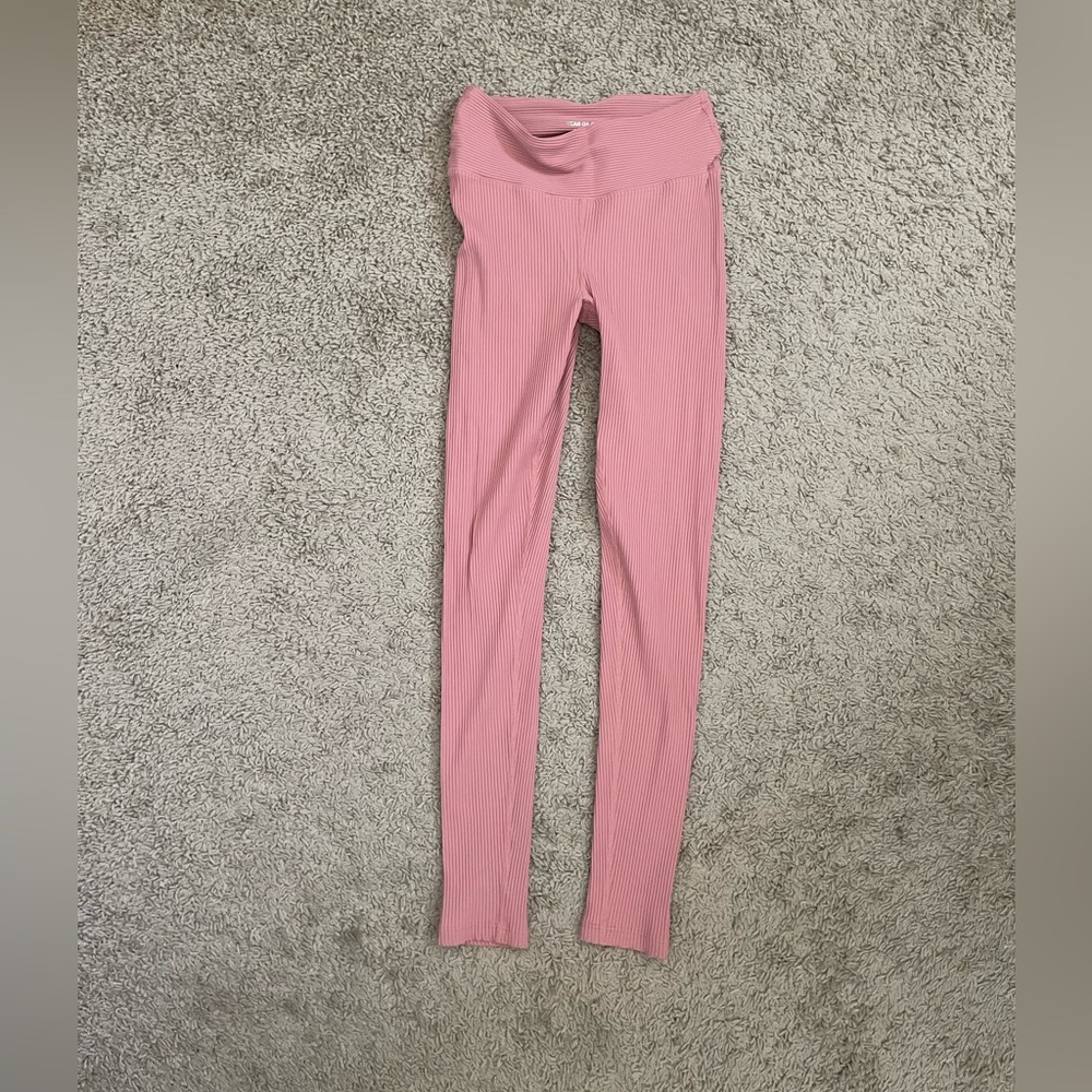 Year of Ours Dusty Pink Ribbed Activewear